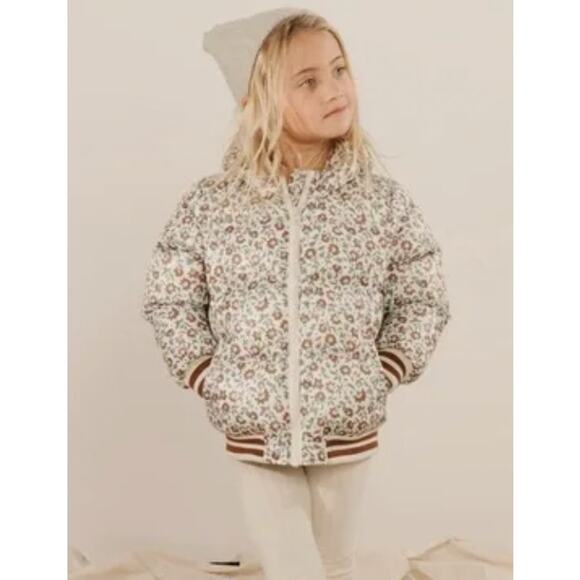 Rylee & Cru Vintage Floral Girls Snow Ski Puffer Jacket size 2/3 - Picture 1 of 7